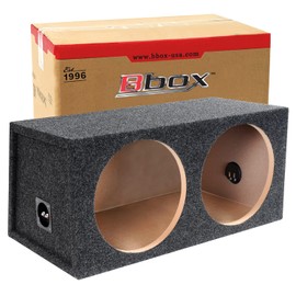 Atrend Bbox Dual Sealed 15" Subwoofer Enclosure - Pro Audio Tuned Dual Sealed Car Subwoofer Boxes & Enclosures - Premium Subwoofer Box Improves Audio Quality, Sound & Bass - Nickel Finish Terminals