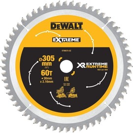 DeWalt XR Extreme Runtime Circular Saw Blade, 184 mm x 60 Teeth