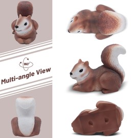 USEAMIE Spare Key Hider Squirrel Shape Garden Decoration Safe Holder for Outdoor Yard Large Size Design (4×5.2×3.4 inchs)