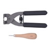Leather Silent Pliers Diamond Awl Black Handle 4mm 4 Teeth