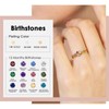 Titayen Birthstone Rings for Women Non Tarnish Trendy Stackable Birthstone