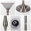 Torchiere Floor Lamp for Living Room, Standing Lamp with White