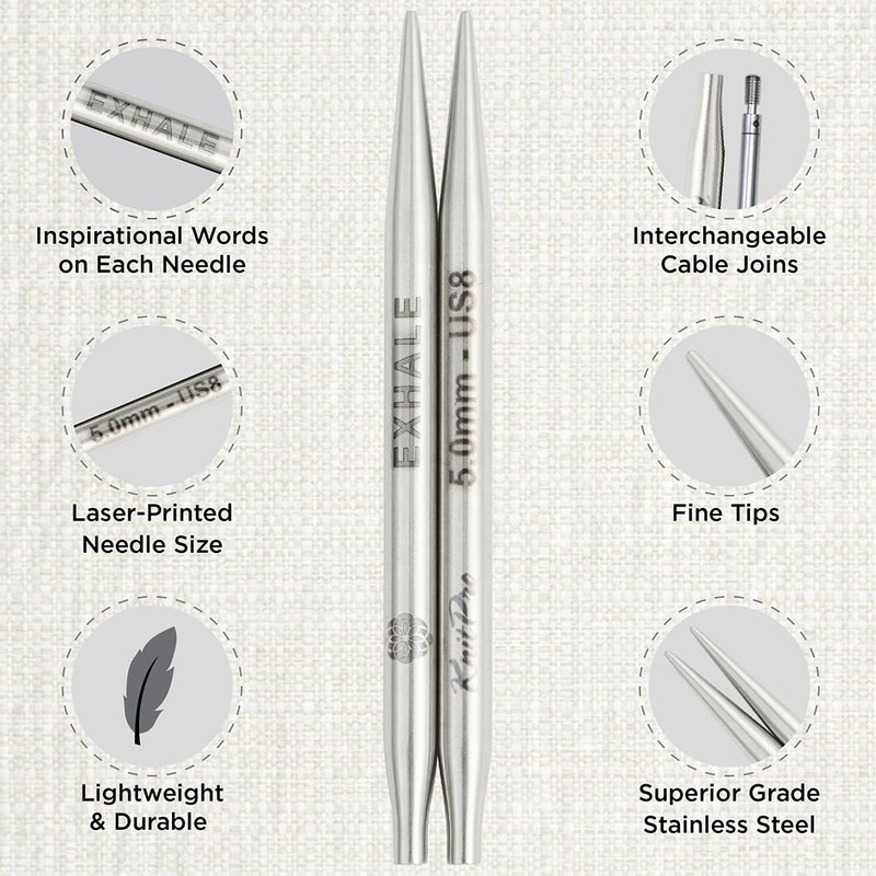 KnitPro Mindful Interchangeable Needle Set – 13 x 10cm Circular