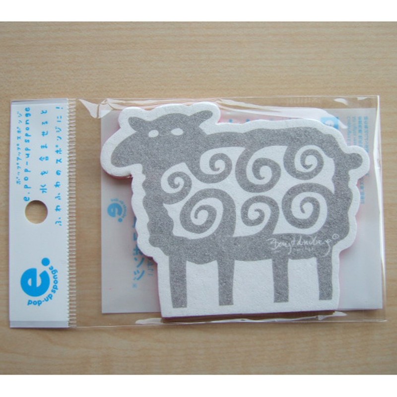 Eect NIBL2S002 Pop-Up Sponge, Die Cut, Lost Sheep, Gray &