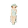 Beachcombers Isa Stripe Swimsuit Lady Figurine, 5.71-inch Height, Tabletop Decoration