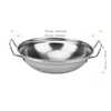 MUKCHAP 4 Pack 22cm Balti Serving Dishes, Silver Indian Curry