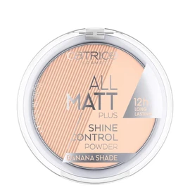 Catrice All Matt Plus Shine Control Powder, No. 002 Banana Bright, Yellow, for Combination Skin, Fixing, Long-Lasting, Matte, Translucent, Vegan, Nano Particles Free (10 g)