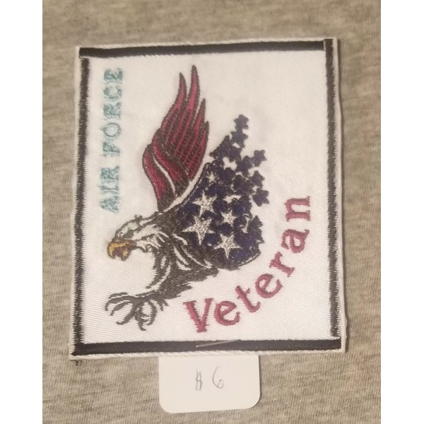 SIC Custom Sewing "Air Force Veteran" sew on/iron on patch