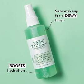 Mario Badescu Spray facial con aloe, pepino y té verde para todo tipo de piel spray facial que hidrata y vigoriza 236 ml