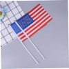 FUNOMOCYA Hand Held American Flag Stick 20pcs Polyester Plastic International