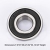 2Pc 6203-2RS Sealed Ball Bearings Fits for Craftsman Poulan Husvarna
