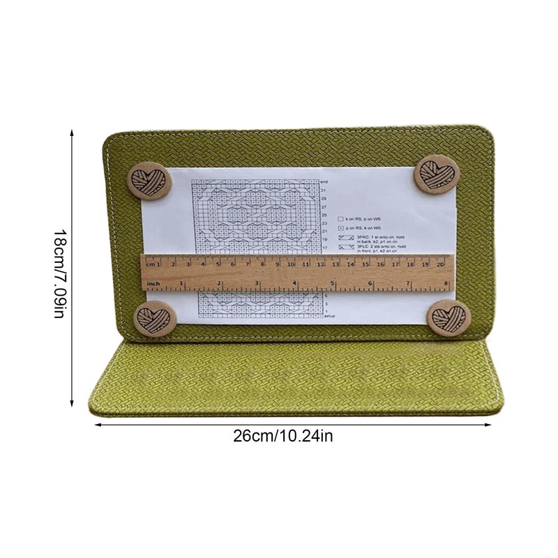 Knitting Chart Keeper | Magnetic Knitting Pattern Holder Folder With