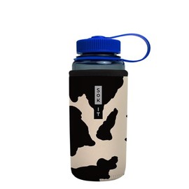 Sok It Botl Sok Water Bottle Sleeve Insulated Neoprene Cover (Cow Print, Fits 16oz Nalgene)