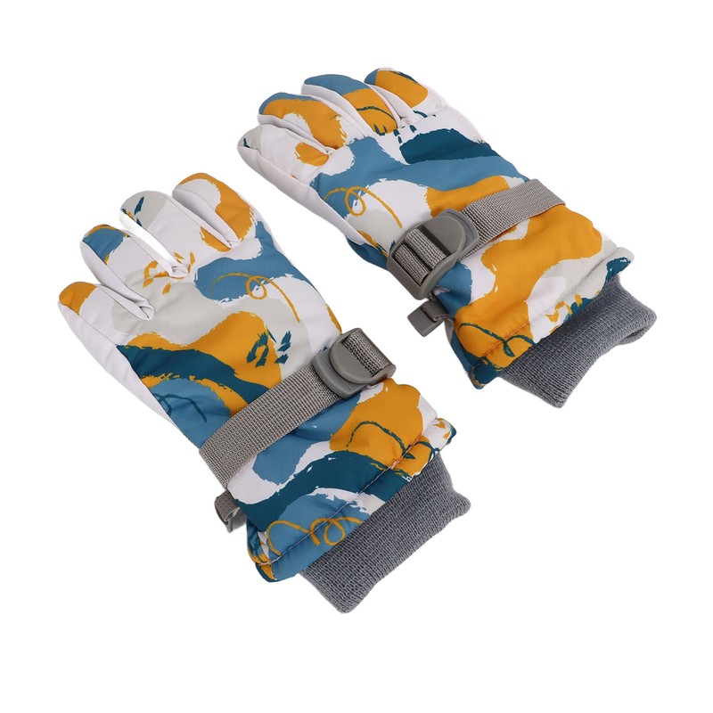 1 Pair Children Warm Gloves Windproof Waterproof Thicken for Winter