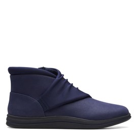 Clarks Breeze Dusk Botines para mujer, Dark Navy Textile, 5 US