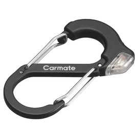 Carmate DZ580 Car Key Case, Key Holder, Resitech [Static Electricity Removal] Carabiner S