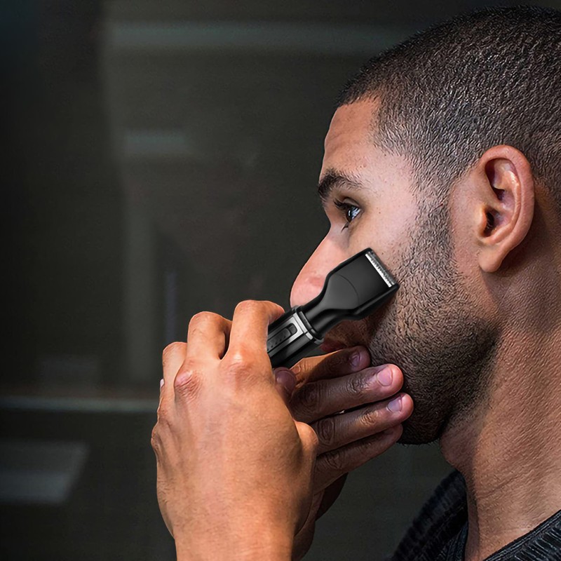 Nose Hair Trimmer Alloy Floating Blades Perfect Fitting Face Electric