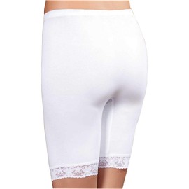 HMD Underwear Long Leg%100 Cotton Comfortable Panties (White, XX-Large)