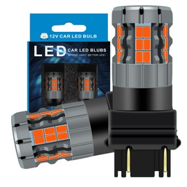 Zyvirexa 3157 LED Brake/Tail Light Bulbs Compatible For Chevy Suburban Tahoe 1995-2014, 3057 Bulb, Red Light, Plug and Play, Pack of 2