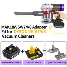 Battery Adapter - Compatible with Dyson V6, V7, V8. Convert a Makit Battery to be Used as a Dysn Battery, Suitable for Dyson Vacuum Cleaners in The V6, V7, and V8 Series. (for makita)