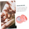 TOVINANNA 20Pcs Round Jewelry Box Durable Earring Necklace Ring Display