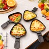HONNE Non-Stick Coated Mini Grill Pan Cheese Melting Accessories for