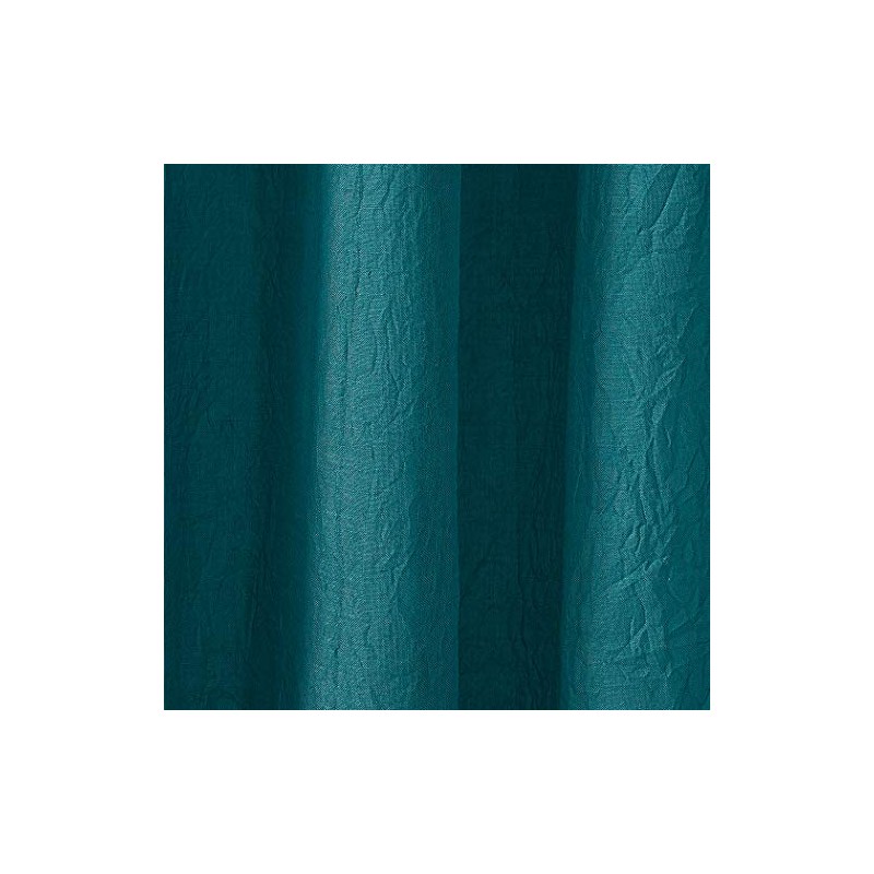 No. 918 Tayla Crushed Texture Semi-Sheer Rod Pocket Curtain Panel,