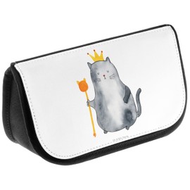 Mr. & Mrs. Panda Cosmetic Bag Cats Koenig, White, Hand Drawn