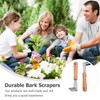 DOITOOL Felled Draw Shave Knife: 2pcs Bark Removal Tool Straight