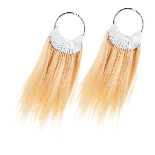 Mikinona Hairdressing Tools 2 Sets Human Hair Color Cards for