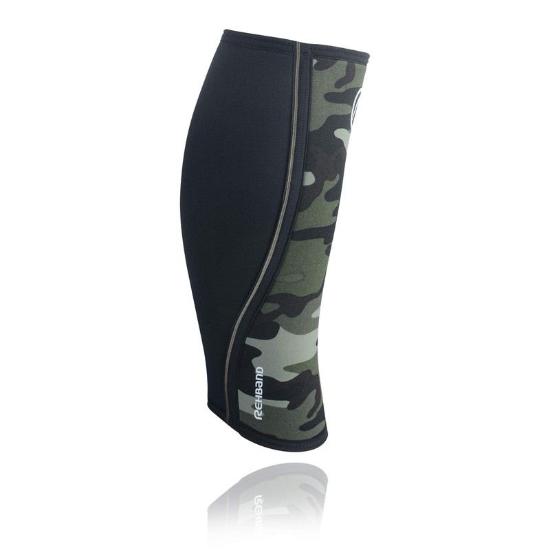 Rehband RX 5mm Shin/Calf Sleeve Support - Camo-XL