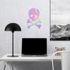 Decal Stickers of Skull and Crossbones Death Head Skeleton (Hologram)
