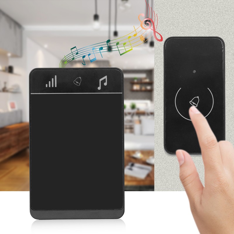 Wireless Doorbell IP47 Waterproof Intelligent Touch Control 150M Range ThroughWall