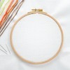 12Pcs Bamboo Embroidery Hoops Adjustable Cross Stitch Frame Circle Sewing