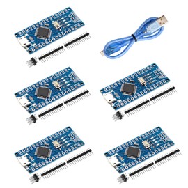 Nano V3.0 Board with Cable, AYWHP 5PCS Nano Board ATmega328P, CH340G Chip 5V 16M, Microcontroller Compatible with Arduino Nano (Micro USB Port)