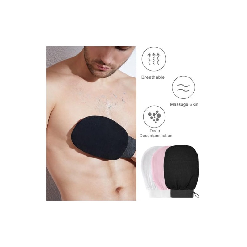 Exfoliating Gloves, Bath SPA Exfoliating Mitts Body Scrubber for Removing