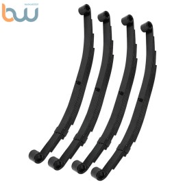 TINVHY Pack of 4 For 5000 lbs Axle Trailer Leaf Spring 4 Leaf Double Eye 2500 lbs Cap