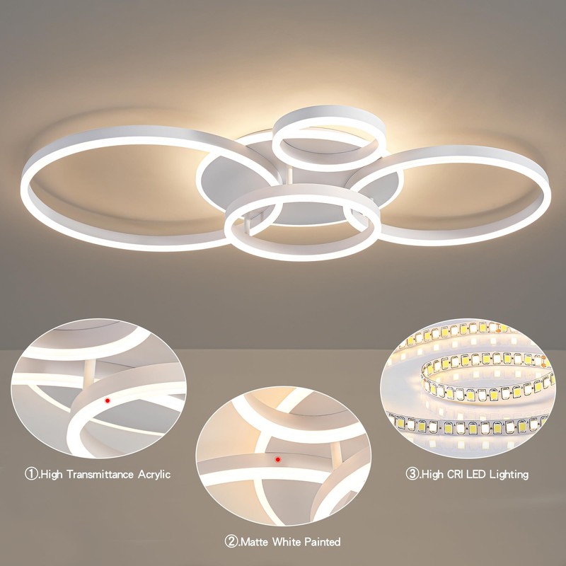 O'NEELDY Modern Light Fixtures Ceiling Flush Mount Modern Led Ceiling