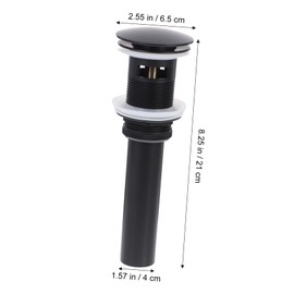 Operitacx Pop-up Abflussstopfen Für Badezimmer Waschbecken Vollmessing Abflussgarnitur Mit Überlauf Langlebig Und Installieren Für Badewannen Und Waschtische