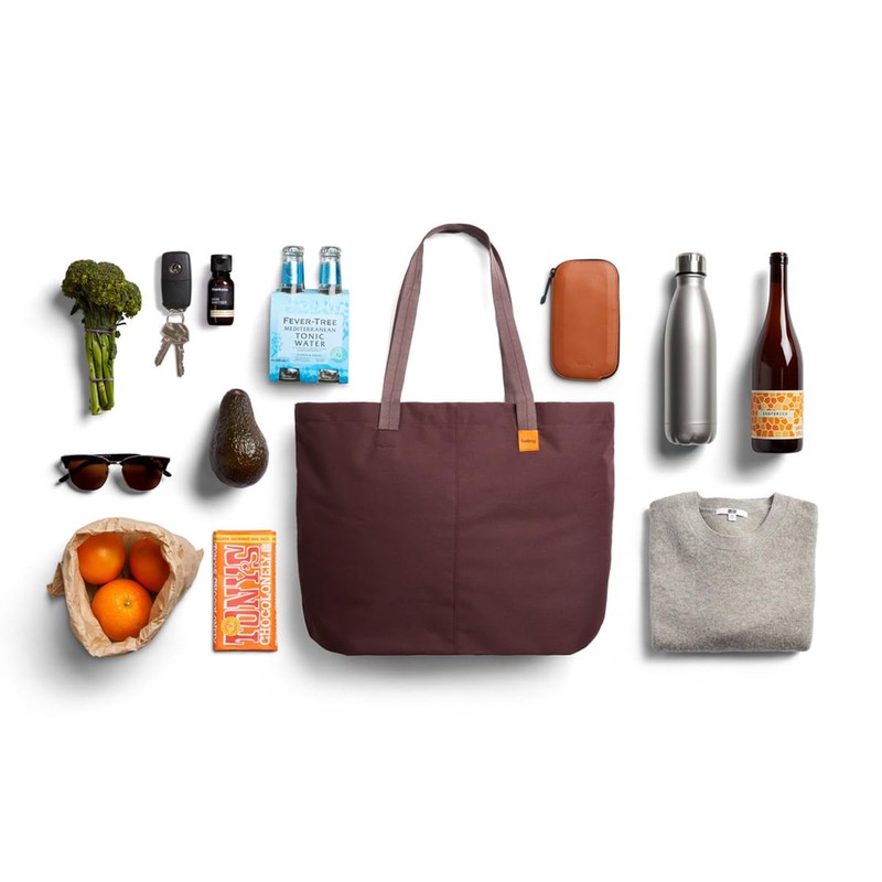 Bellroy Market Tote – (Tote Shoulder Shopping Bag) - Burgundy