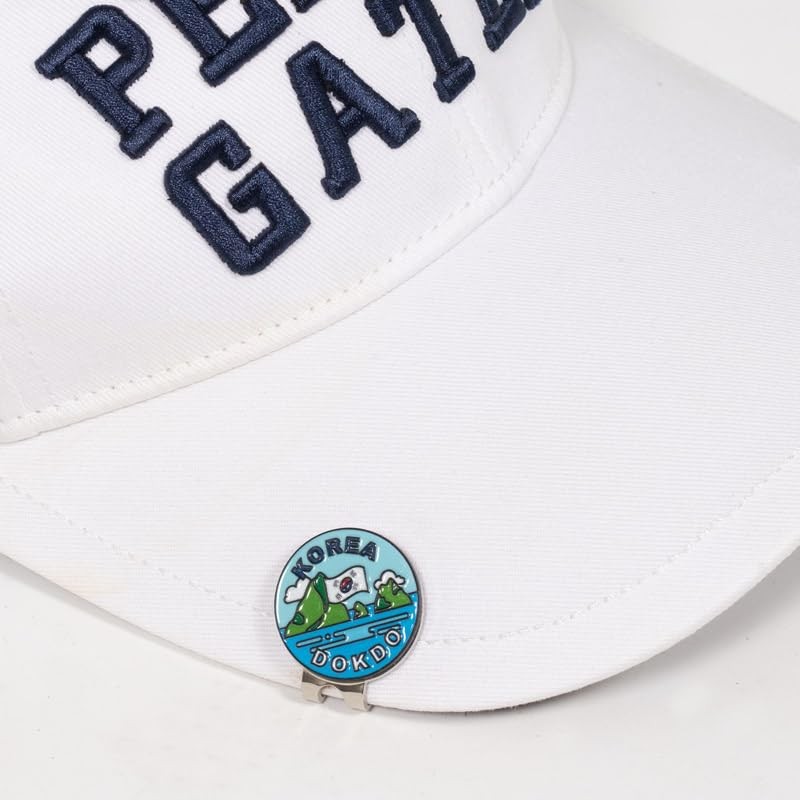 Korea-Themed Golf Ball Markers with Hat Clip – Korean Flag,