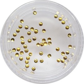 Nail Ssen Nail Art Nail Stone Parts Metal Charm Round 15mm Gold 50 Pieces / 네일쎈 네일아트 네일스톤파츠 메탈참 원형 15mm 골드 50알