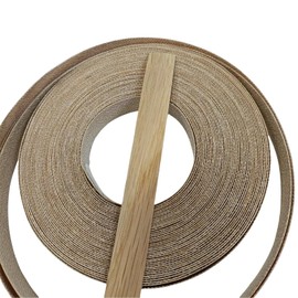 ebpsneer Real White Oak 3/4 Inch ×50ft Wood Veneer Edge Banding Roll,Preglued Iron On Edging Band with Hot Melt Adhesive-Edgebanding Flexible Wood Tape for Laminate Furniture Repair