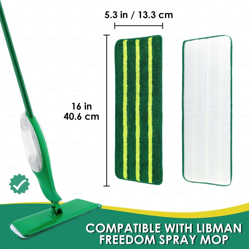 4 Pack Mop Refills Compatible for Libman Freedom Spray Mop