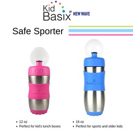 Kid Basix Safe Sporter Trinkflasche 355 ml, red