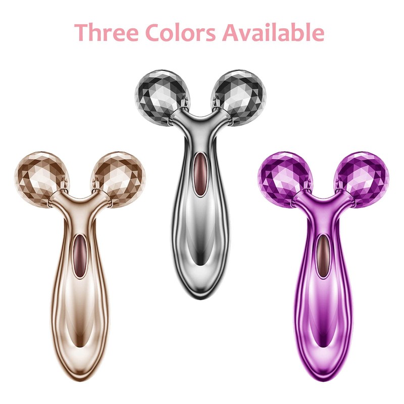 Facial Massage Roller Wrinkle & Anti-Aging Devices-Silver
