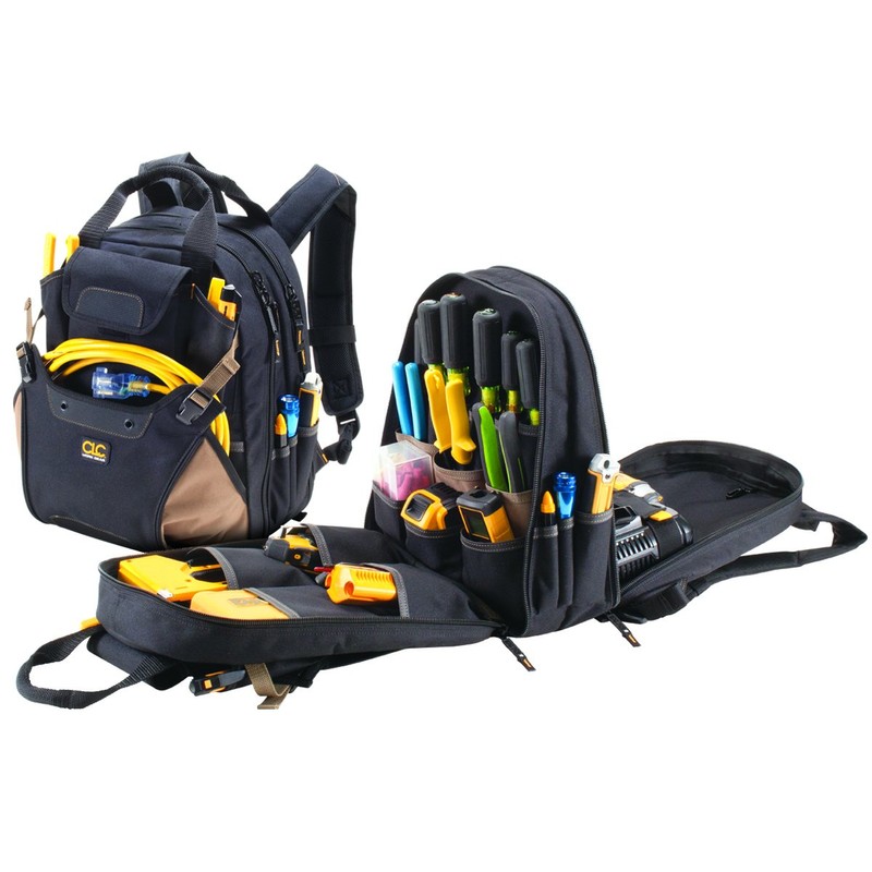 CLC Work Gear 1134 Carpenter's Tool Backpack, 44 Pockets, Padded