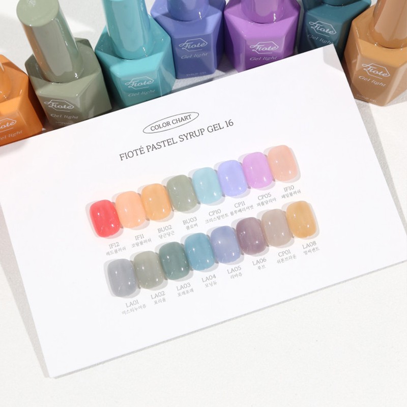 Piote Piotte Pastel Syrup Gel 16-piece set / 피오떼 파스텔
