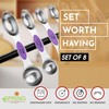 Spring Chef Magnetic Measuring Spoons Set, Dual Sided, Stainless Steel,
