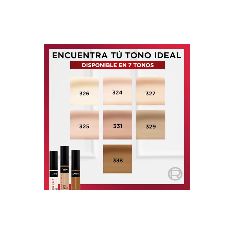 L´Oréal Paris, Corrector liquído de larga duración 24h,Infallible More than
